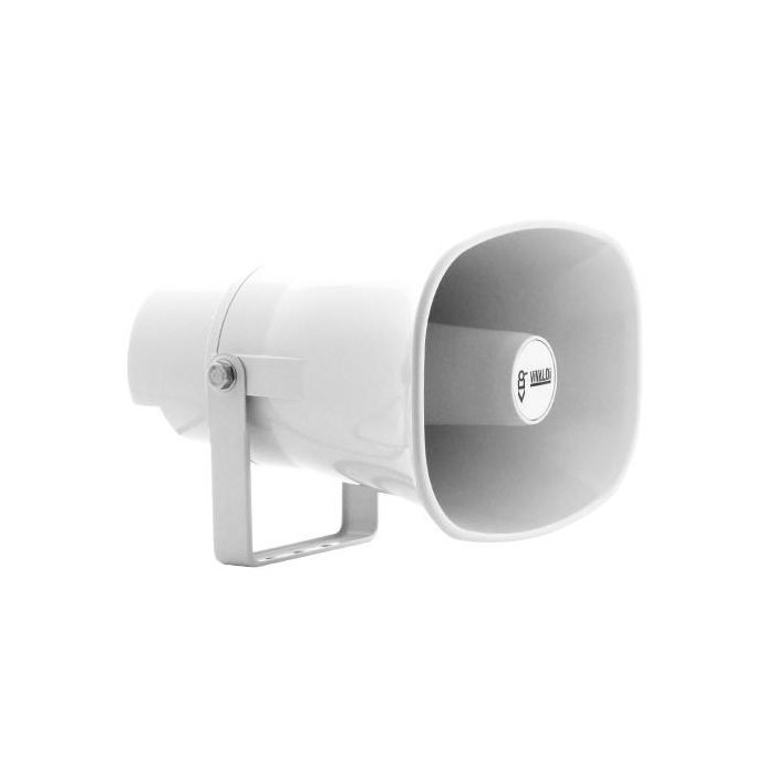 Tromba stagna IP65, certificato EN60849 EN54-24 nr di certificazione </br>0068-CPR-035/2016.</br>Resistente ai raggi UV.</br>Ingresso: 100V.</br>Potenza nominale: 3,8/7,5/15/30W. 60 peak, max 123dB.</br>Potenza a 8 Ohm: 40W RMS.</br>Risposta in frequenza 250-8000 Hz - 10dB.</br>Sensibilità 108 dB.</br>Max output level / full power 120 dB.</br>Dispersione 90°(V) 100°(O) 2KHz.</br>Dimensioni senza staffa (LxHxP) 284x206x286 mm.</br>Dimensioni con staffa (LxHxP) 284x230x286 mm.</br>Peso 1,8 Kg.</br>Colore RAL9035.</br>Cabinet: ABS V0, staffa ad U in acciaio inox verniciato.</br>Profilo ellitico in ABS V0.</br>Temperatura di lavoro da -20° a 60°.</br>