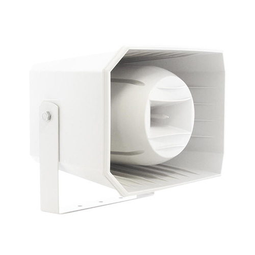 Tromba stagna, HI-FI, IP65, 50W RMS</br>certificato EN60849 EN54-24 nr 0068-CPR-035/2016</br>Dimensioni (LxHxP) con staffa 356x280-312x294 mm</br>