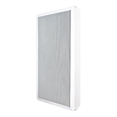 Diffusore rettangolare piatto, 2 vie da parete, HI-FI.</br>Altoparlante: 13,5 cm woofer.</br>Tweeter 1,3 cm in mylar</br>Magnete ceramico.</br>Membrana in carta trattata.</br>Potenza 30W RMS.</br>Potenza musicale 60W.</br>Amplificazione consigliata da 10 a 40 W RMS.</br>Impedenza 8 O.</br>Risposta in frequenza 80-20000 Hz.</br>Sensibilità 85 dB.</br>Dimensioni diffusore (LxHxP) 185x275x40 mm.</br>Peso 0,9 Kg.</br>Colore bianco RAL9016, nero RAL9005, verniciabile.</br>Cabinet: ABS con griglia di protezione in metallo.</br>Temperatura di lavoro da -20° a 65°.</br>
