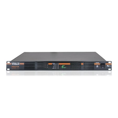 Finale di potenza stereo 100V classe D, a risparmio energetico.</br>Potenza 120W x 2 a 8 Ohm / 100V.</br>Uscite generali altoparlanti 8 Ohm/100V.</br>Dimensioni (LxHxP) 482x44x420 mm. 1U rack</br>Peso 7 Kg. Colore nero.</br>Alette per montaggio a rack incorporate.</br>