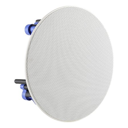 Diffusore rotondo, 2 vie da incasso, HI-FI</br>Woofer in fibra di vetro da 13,5 cm</br>Tweeter da 2,5 cm orientabile (in casi di installazioni su posizioni non </br>ottimali permette di dare direttività alle alte frequenze non depenalizzando la </br>qualità dell'ascolto).</br>Membrana in seta e alluminio</br>Potenza 50W RMS</br>Potenza musicali 100W</br>Potenza nominale 2,5/5/10/15W - 30W peak, max 102dB.</br>Tensione trasformatore 100V</br>Amplificazione consigliata da 10 a 60 W RMS</br>Impedenza 8 O</br>Risposta in frequenza 55-20000 Hz</br>Sensibilità 88 dB</br>Angolo di dispersione 120° (V/O)</br>Dimensioni (DxP) 203x75 mm</br>Foro da incasso (D) 165 mm</br>Peso 1,2 Kg</br>