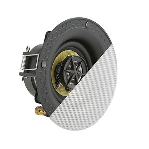 Diffusore rotondo, 2 vie da incasso, HI-FI, Frameless</br>Woofer 7,5 cm</br>Tweeter da 1,3 cm a cupola, magnete neodimio, membrana in titanio</br>Potenza 20W RMS</br>Potenza musicali 40W</br>Amplificazione consigliata da 10 a 30 W RMS</br>Impedenza 8 Ohm</br>Risposta in frequenza 130-20000 Hz /-3dB</br>Sensibilità 90 dB</br>Angolo di dispersione 120° (V/O)</br>Dimensioni (DxP) 116x58 mm</br>Foro da incasso (D) 100 mm</br>Peso 0,4 Kg</br></br>Incasso su cartongesso, pareti di legno e simili: non servono accessori, il </br>diffusore nel retro ha dei ganci per l'ancoraggio stabile.</br>Incasso su muratura: non adatto.</br>