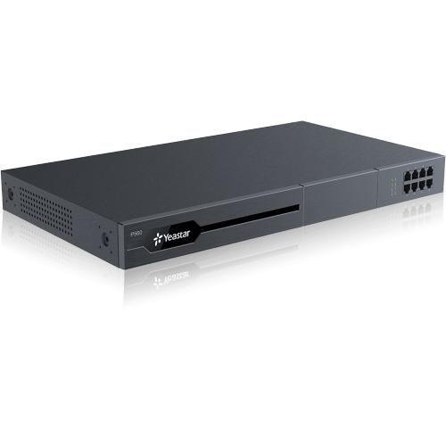 Yeastar P560, risponde alle esigenze di uffici, aziende, studi professionali, </br>hotel, call center, pubblica amministrazione, che necessitano di un moderno </br>sistema telefonico innovativo, evoluto, scalabile, che integri qualunque tipo di</br> linea telefonica (analogica, ISDB BRI e PRI, IP SIP), oltre a tutte le </br>periferiche IP SIP standard compatibili, da telefoni IP, a videotelefoni, </br>videocitofoni, sistemi di amplificazione, attuatori, gateway GSM, LTE per backup</br> etc utilizzabile in sede e per telelavoro.</br></br>- Utenti base/Utenti massimi: 100/200</br>- Numero massimo di chiamate simultanee: 30/60</br>- Numero massimo di porte FXS: 8</br>- Numero massimo di porte FXO/BRI: 8</br>- Numero massimo di porte GSM/3G/4G: 4</br>- Numero massimo di porte E1/T1/J1: 1</br>
